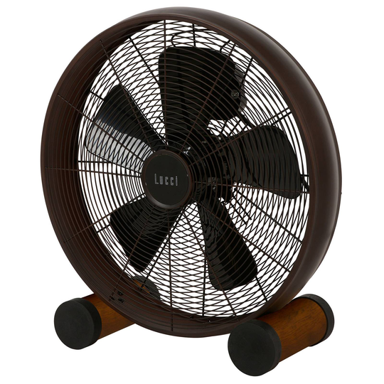 Pöytätuuletin Breeze, Ø41cm, pronssi/saksanpähkinä