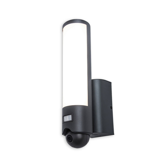 Eco-Light Elara -LED-ulkovalaisin, musta, kamera