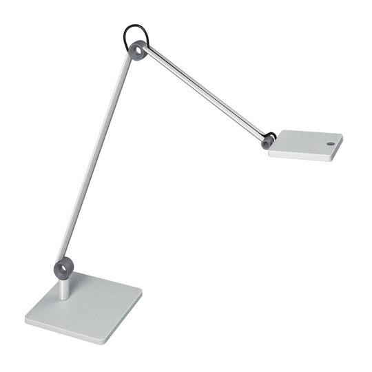 LED-pöytälamppu PARA.MI FTL 108 R hopea 930