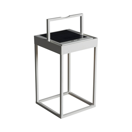 Aurinkokäyttöinen LED-lyhty Portofino, valkoinen