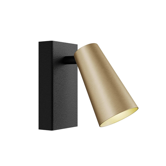 Lucande Angelina -spotti, messinki-kulta, 1-lamp.
