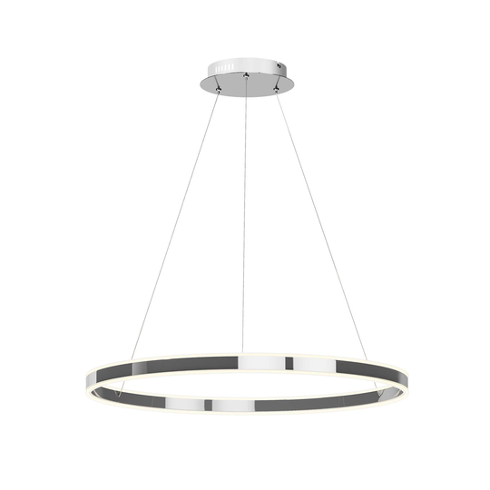 LED-riippuvalo Lyani, kromi, himmennettävä, 80 cm