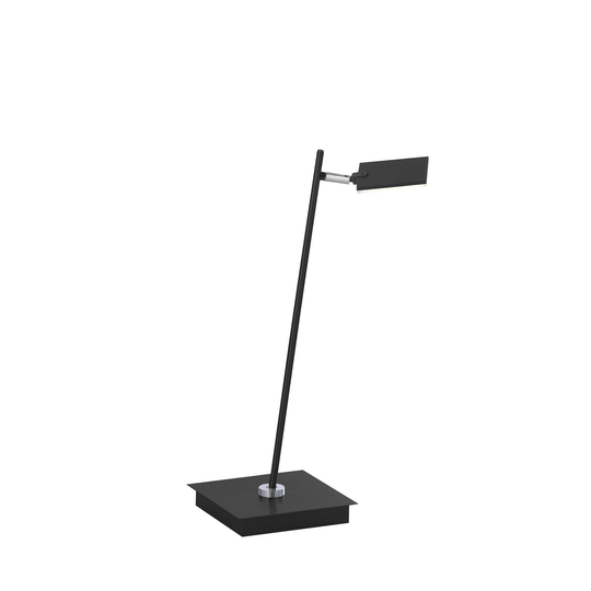 PURE Mira -LED-pöytälamppu, himmennettävä, musta