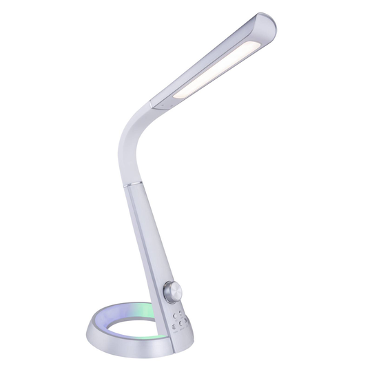 LED-pöytälamppu Mitti USB-liitännällä hopea/vaalea