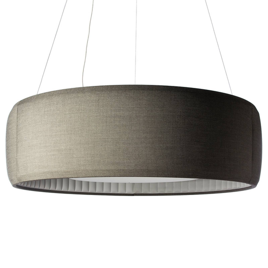 Luceplan Silenzio LED-riippuvalaisin harmaa Ø150cm
