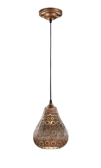 Jasmine ceiling pendant 1xE14 antique copper