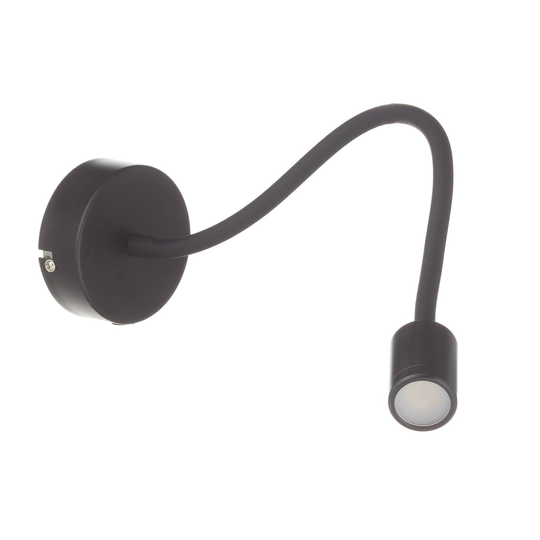 Säädettävä LED-seinävalaisin Focus, musta