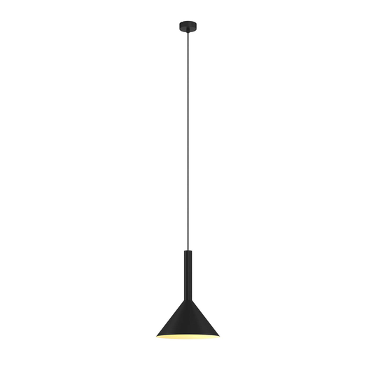 Arcchio Tadej -riippuvalo 1-lamp. 30cm musta-valk.
