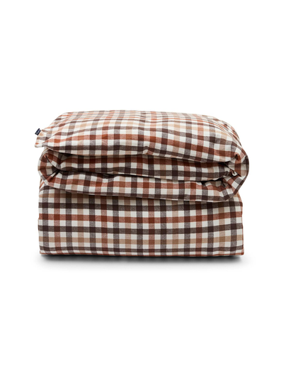 Checked flannel -pussilakana