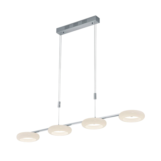 BANKAMP Centa riippuvalaisin 4-lamp. nikkeli