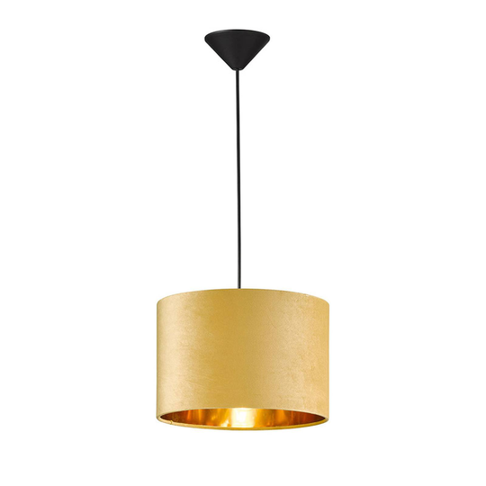 Riippuvalo Aura, samettivarjostin Ø 30cm keltainen