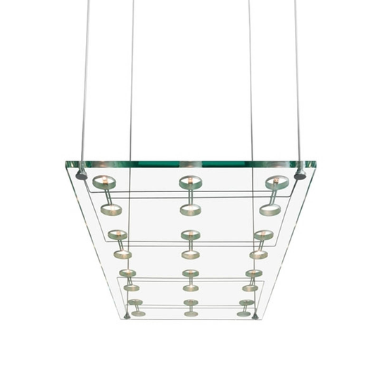 Tyylikäs design-riippuvalaisin SOSPESA, lasinen