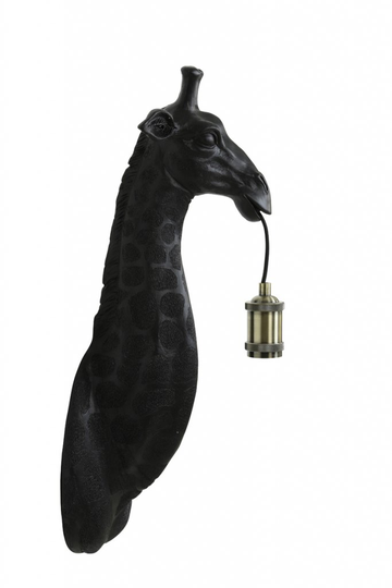 Giraffe wall lamp (Musta)