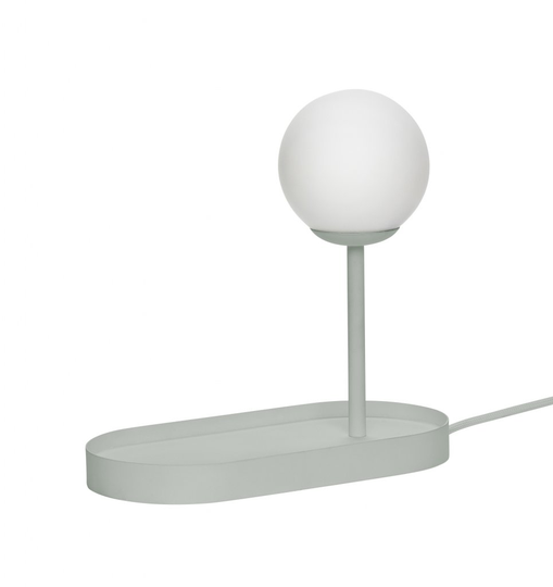 Table lamp w/bulb, grey (harmaa)