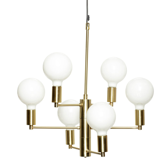 Ceiling light 6L Hubsch (Brass / Kulta)