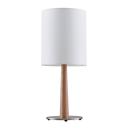 Lucande Heily -pöytälamppu lieriö, 30cm, valkoinen