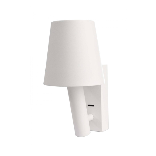 Alwa 1 -LED-seinävalo kohdevalolla, valkoinen