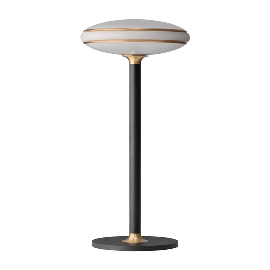 Shade ØS1 -LED-pöytälamppu, messinki, musta