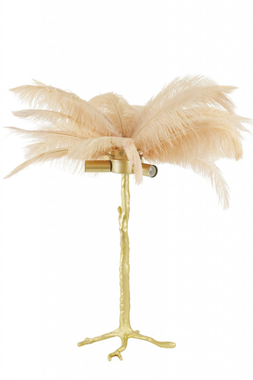 Table lamp E14 Ø65x68 cm FEATHER gold+peach (Oranssi)