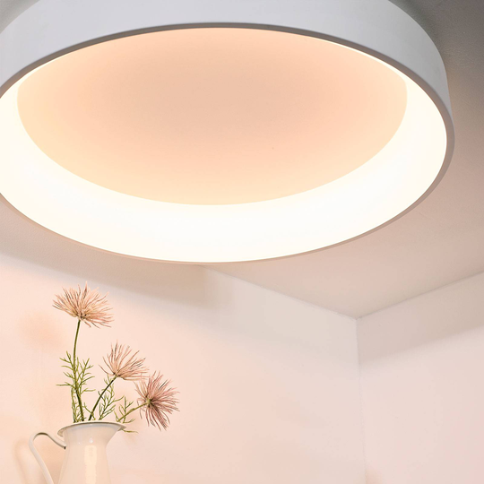 LED-kattovalaisin Talowe, valkoinen, Ø 80 cm