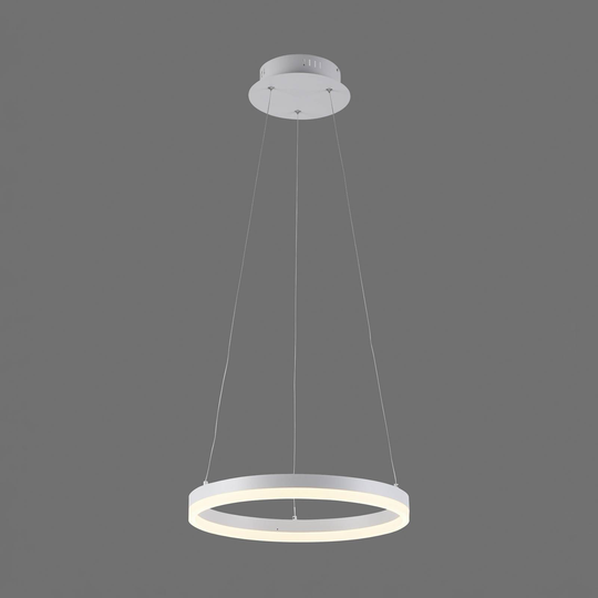Titus-LED-riippuvalaisin, Ø 40 cm, valkoinen