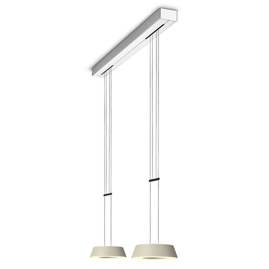 OLIGO Glance LED-riippuvalo 2 lamp. kashmir