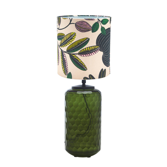 PR Home Gabby -pöytälamppu Ø25cm vihreä/offwhite