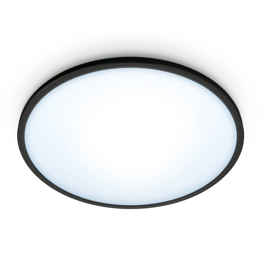 WiZ Super Slim -LED-kattovalaisin, 14W, musta
