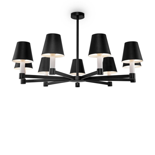 Tet-a-tet ceiling lamp 9L (Musta)
