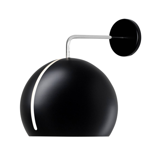Nyta Tilt Globe Wall -seinävalaisin, musta