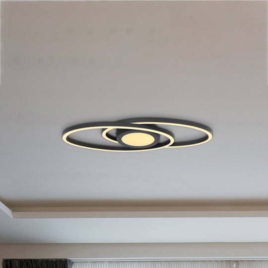 LED-kattovalaisin Reggy, 3-lamppuinen, musta
