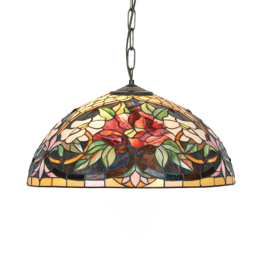 Tiffany-tyylinen Ariadne-riippuvalaisin, 1-lamp.