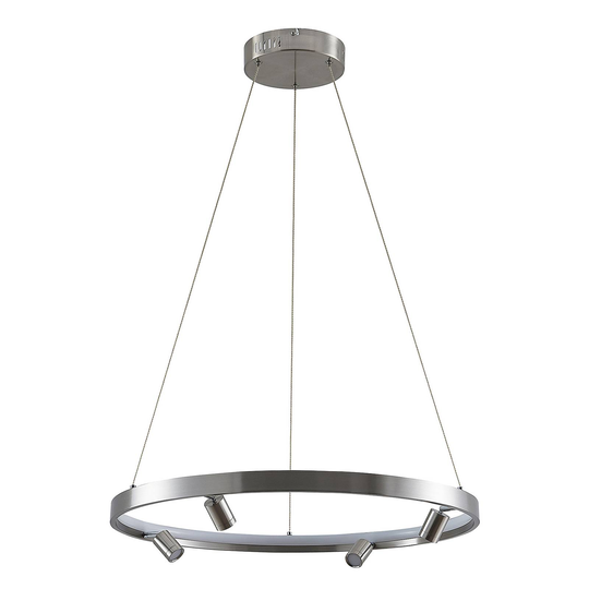 Lucande Paliva -LED-riippuvalaisin, 64 cm, nikkeli