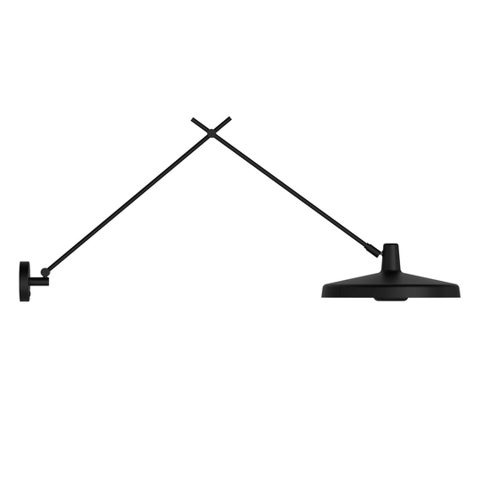 GRUPA Arigato-seinälamppu 1x, 140cm Ø45cm musta