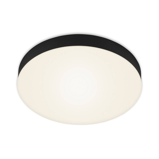 LED-kattovalaisin Flame, Ø 28,7 cm, musta