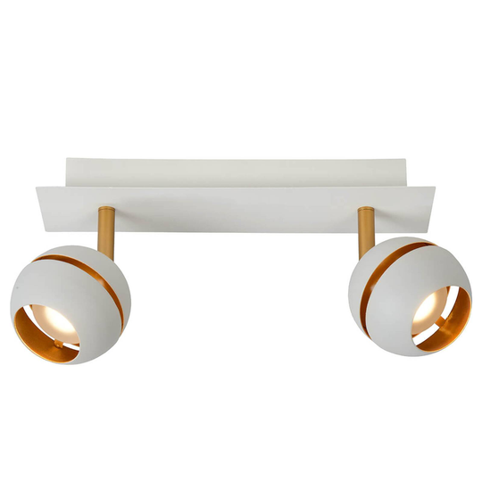 LED-kattovalaisin Binari, 2-lamppuinen, valkoinen