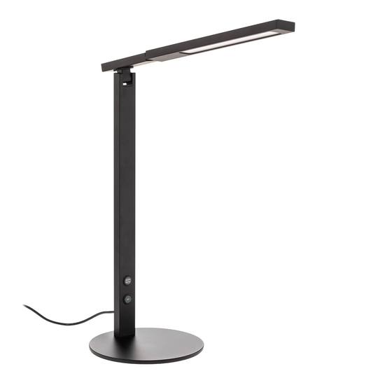 LED-työpöytälamppu Ideal himmentimellä, musta