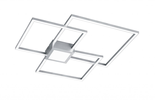 Hydra LED ceiling light 66x66cm b-steel