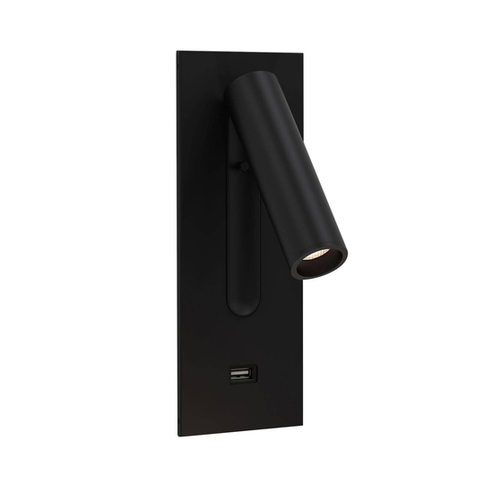 Astro Fuse LED USB -LED-seinäuppovalaisin, musta
