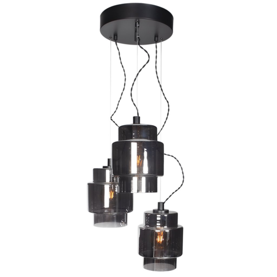 Ebbot pendant light 3-light (harmaa)