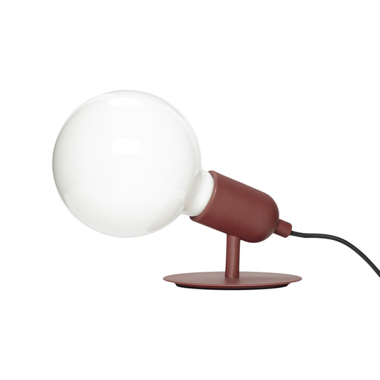 Table lamp w/bulb, metal, red (PUNAINEN)