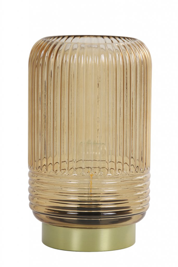 Table lamp LED Ø16x27,5 cm LIPA glass brown (Ruskea)