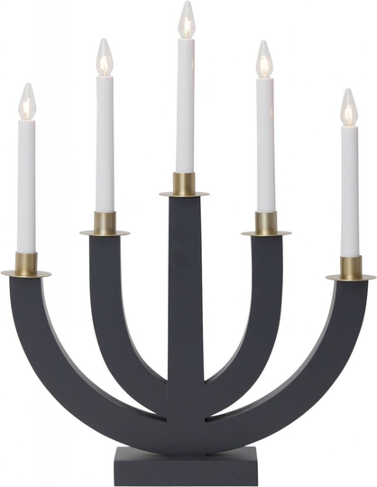 Eli candlestick (harmaa)