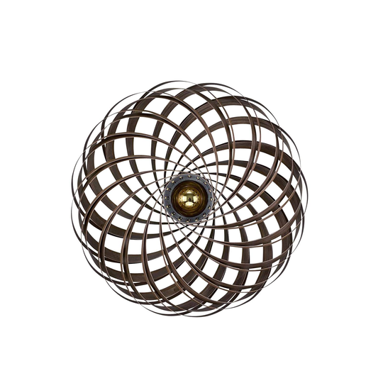 Gofurnit Veneria -seinävalo, pähkinäpuu, Ø 60 cm