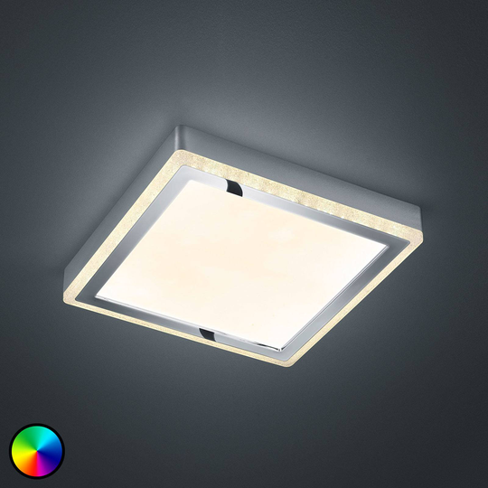 LED-kattovalaisin Slide valkoinen kulmikas 25x25cm