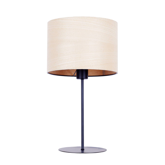 Envolight Veneer -pöytälamppu valkosaarni Ø 25 cm