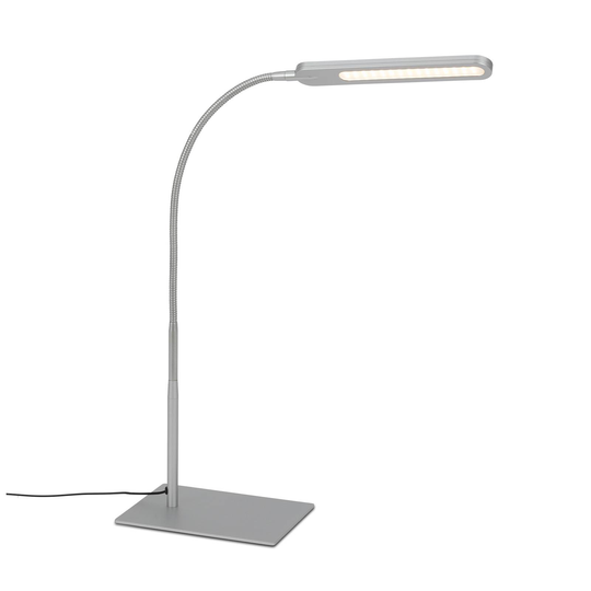 Servo-LED-pöytälamppu himmennettävä, CCT, hopea
