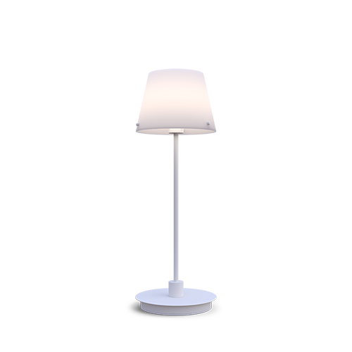 Table lamp Gil il Grande vit (Valkoinen)