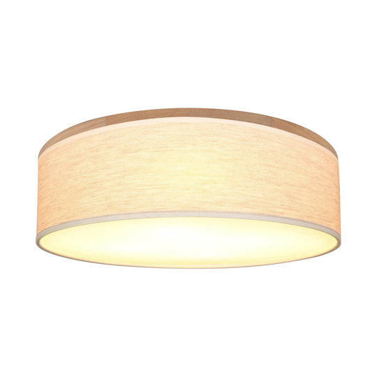 Canvas-kattovalaisin, beige, Ø 48 cm, korkeus 16cm