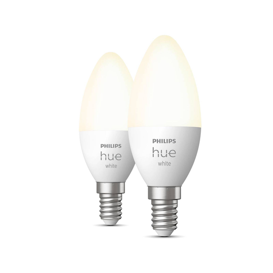 Philips Hue White 5,5W E14 LED-kynttilälamppu 2kpl